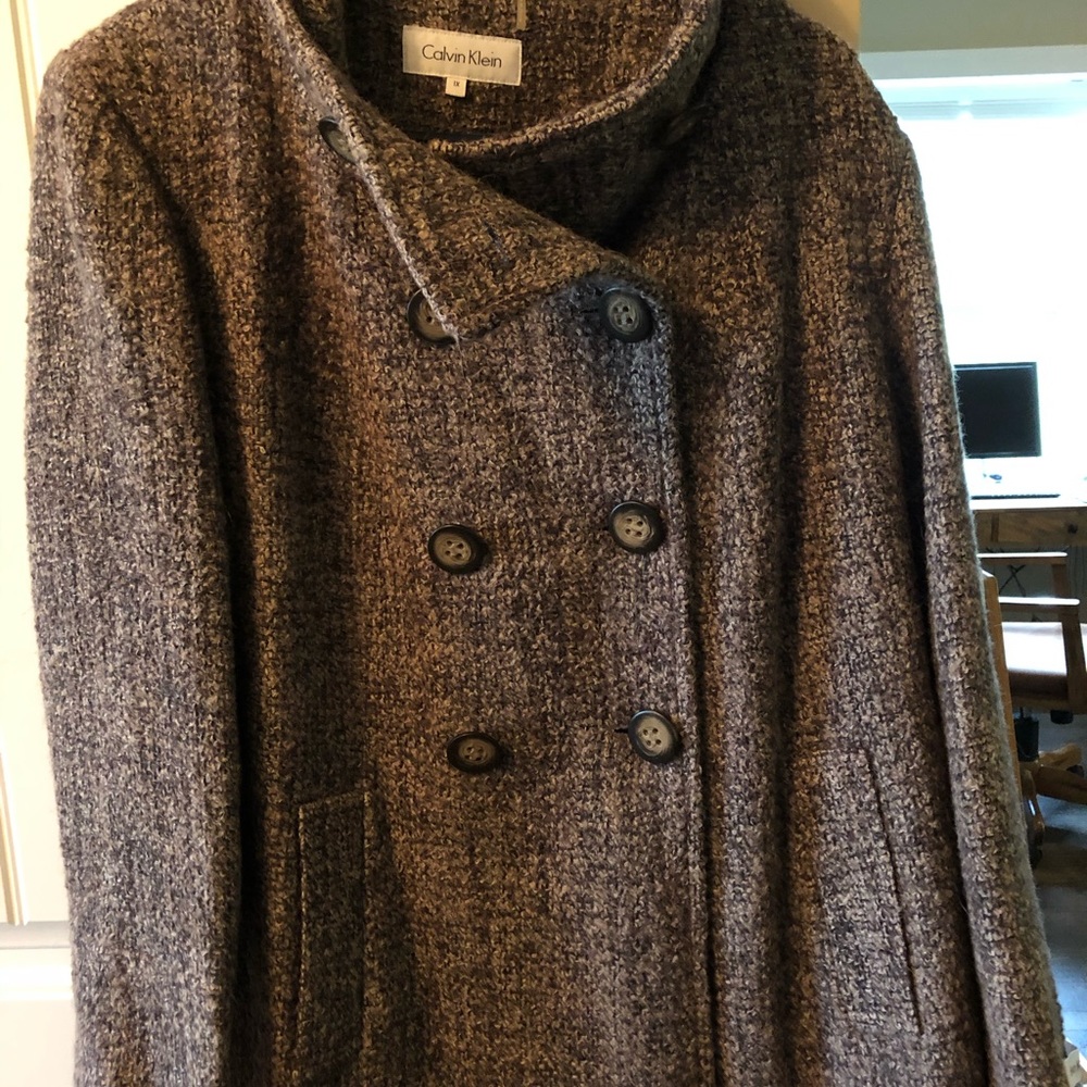 NWT Beautiful Calvin Klein 1x Tweed Jacket